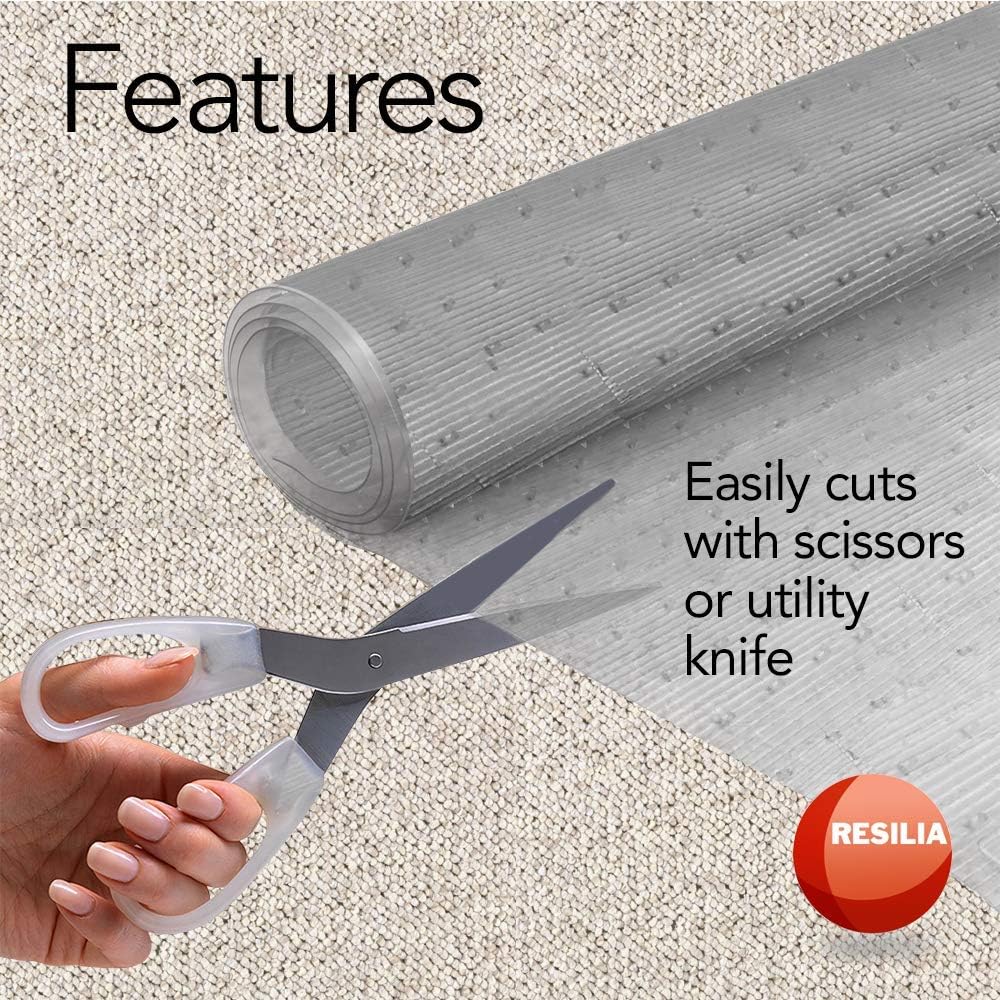 Clear Vinyl Plastic Floor Runner Protector 27 Inches Wide x 12 Feet Long Y3878