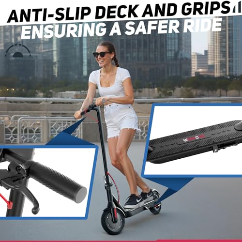 19MPH 17-Mile Range 430W Peak Motor Foldable Electric Scooter with 10" Tires & Dual Braking System N922179