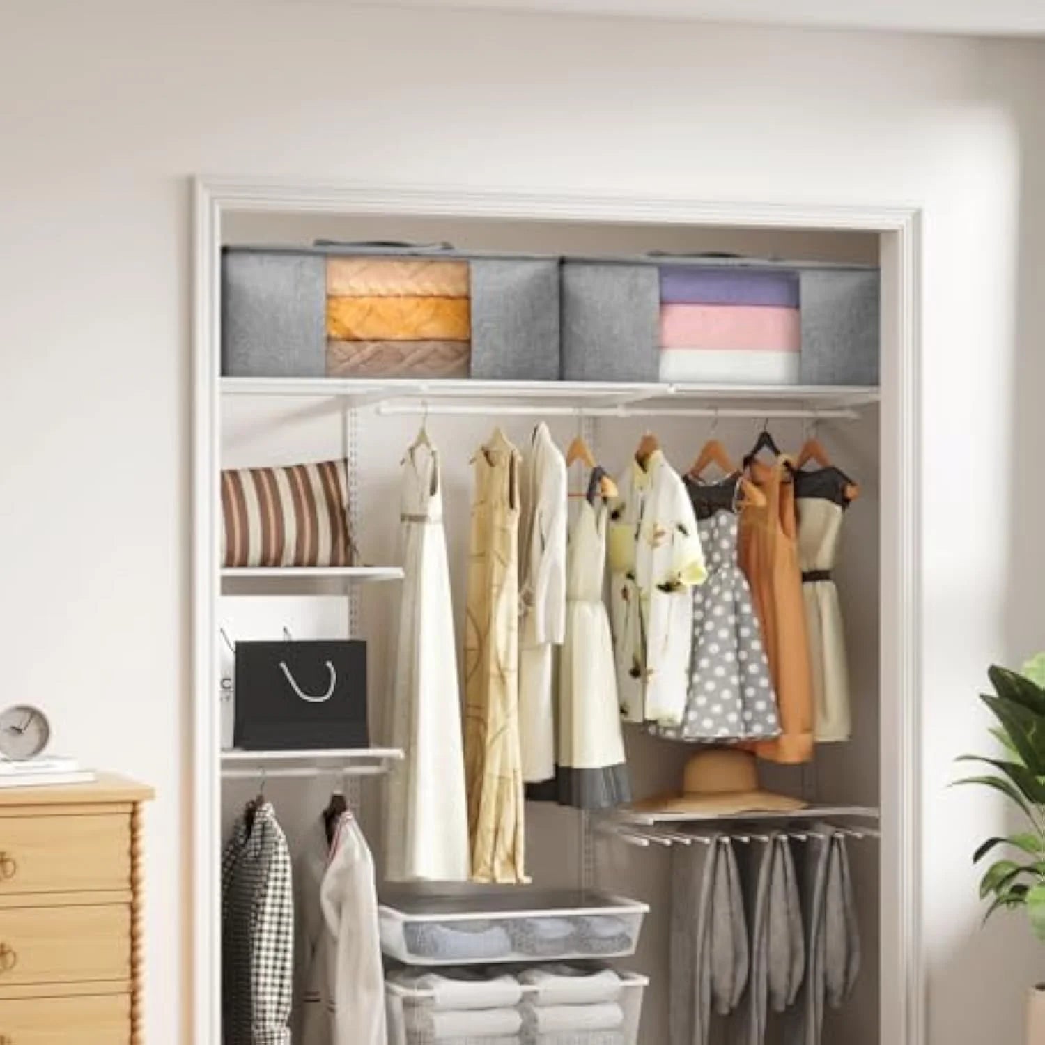 105L Extra Large Storage Bags with Zippers and Handles I414