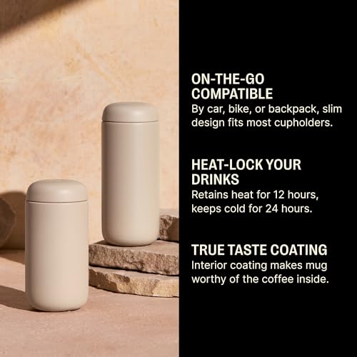 16 oz Vacuum-Insulated Stainless Steel Travel Mug with Ceramic Interior G9089