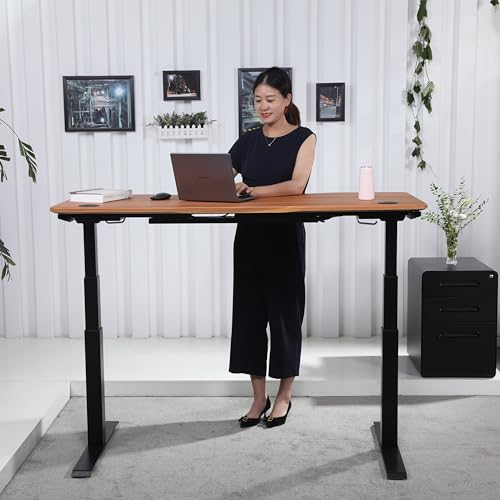 White Height Adjustable Standing Desk U9322