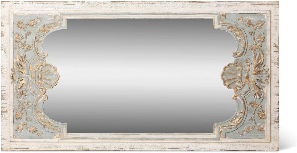 Carved Wood Mirror Y56551