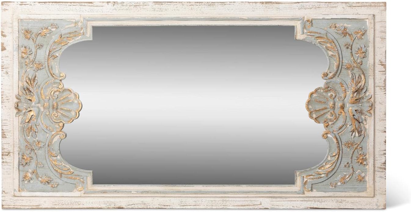 Carved Wood Mirror Y56551
