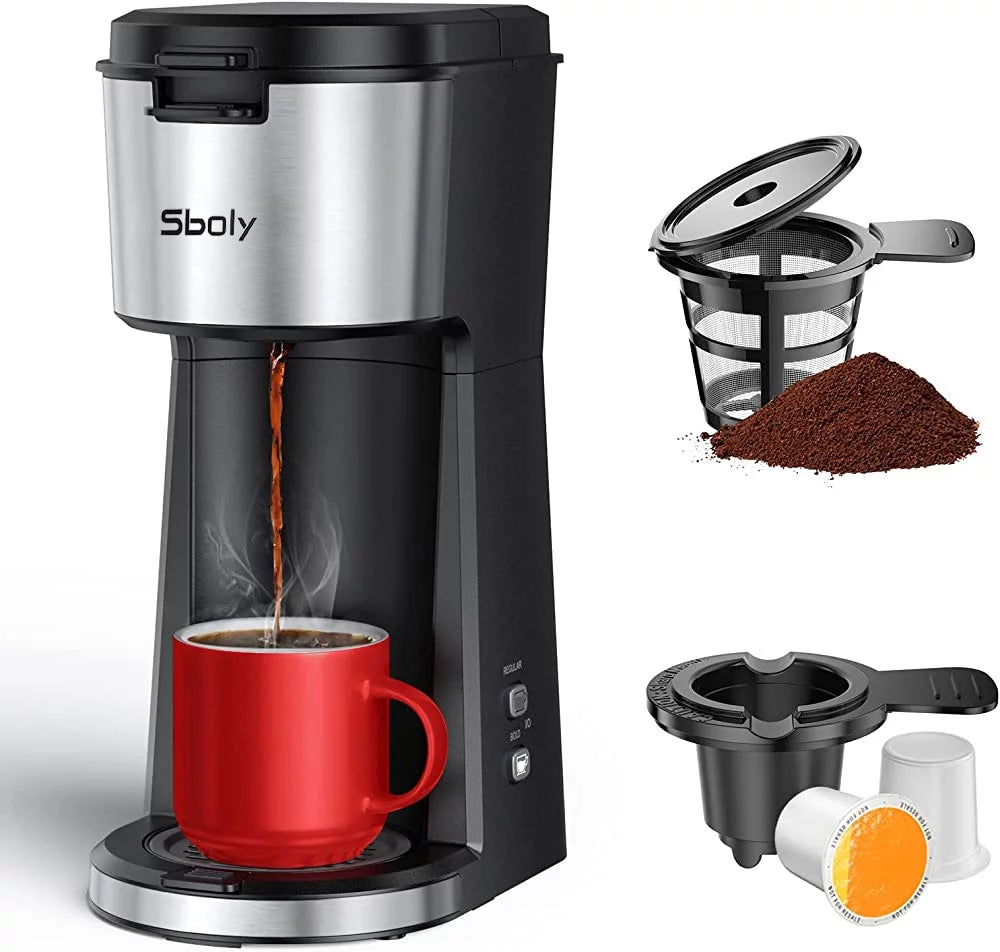 Single Serve Coffee Maker, Classic Black R45986