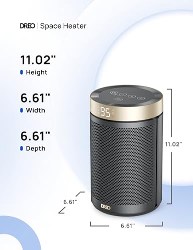 1500W PTC Ceramic Space Heater with Thermostat and Remote G58532