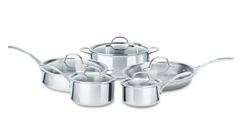 10 Piece Tri-Ply Stainless Steel Cookware Set A491