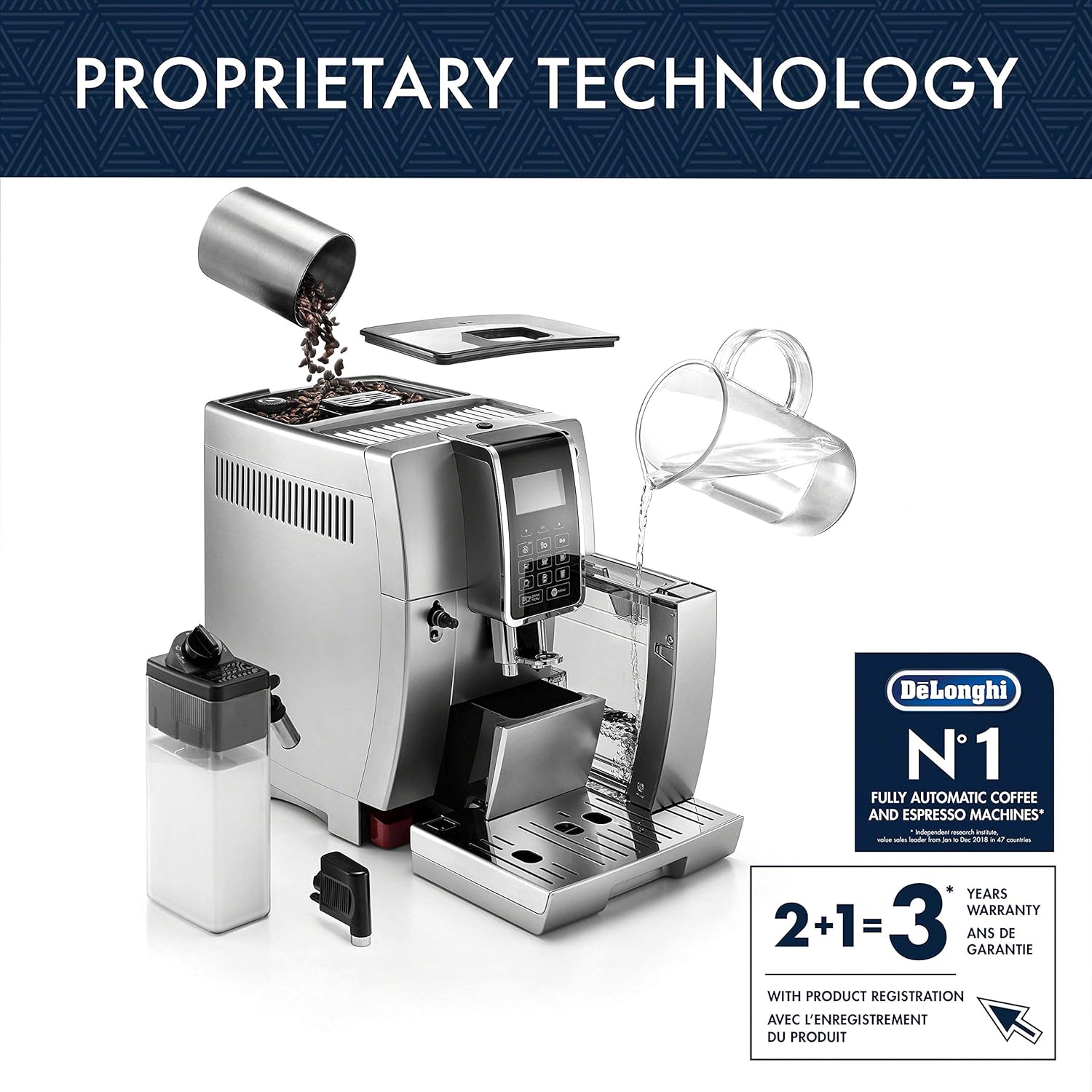 Silver Fully Automatic Espresso Machine O767812