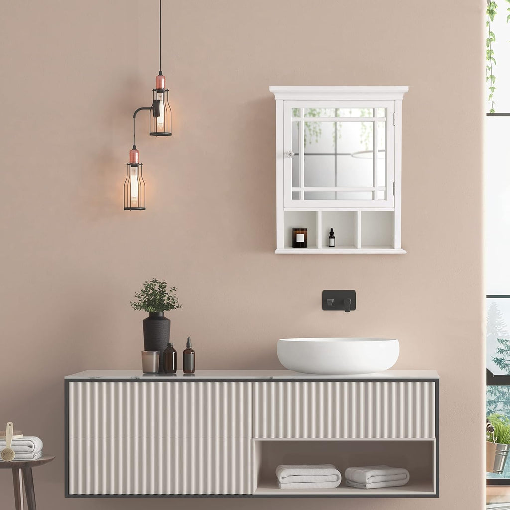 White Bathroom Cabinet U56948
