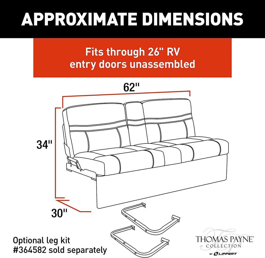 62 in. Jacknife Sofa X942