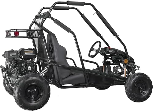 196cc Gas Powered Dual Seat Go-Kart with Reverse Gear M77055