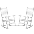 Brown Acacia Oversized Outdoor Rocking Chair Q64656