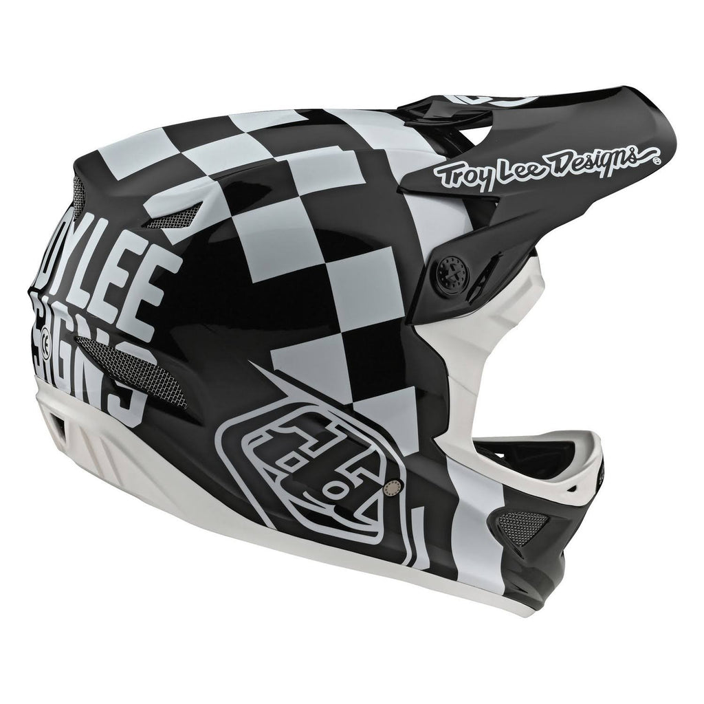 White-Black D3 Fiberlite Helmet - XL N230415