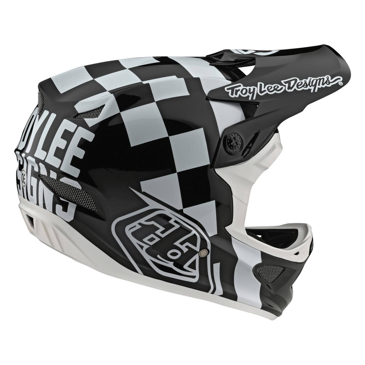 White-Black D3 Fiberlite Helmet - XL N230415
