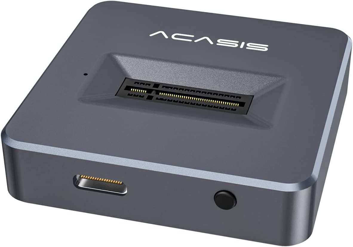 NVMe M.2 Duplicator Dual-Bay Offline Clone USB C to NVME Docking Station for M2 SSD M Key Hard Drives Enclosure B273