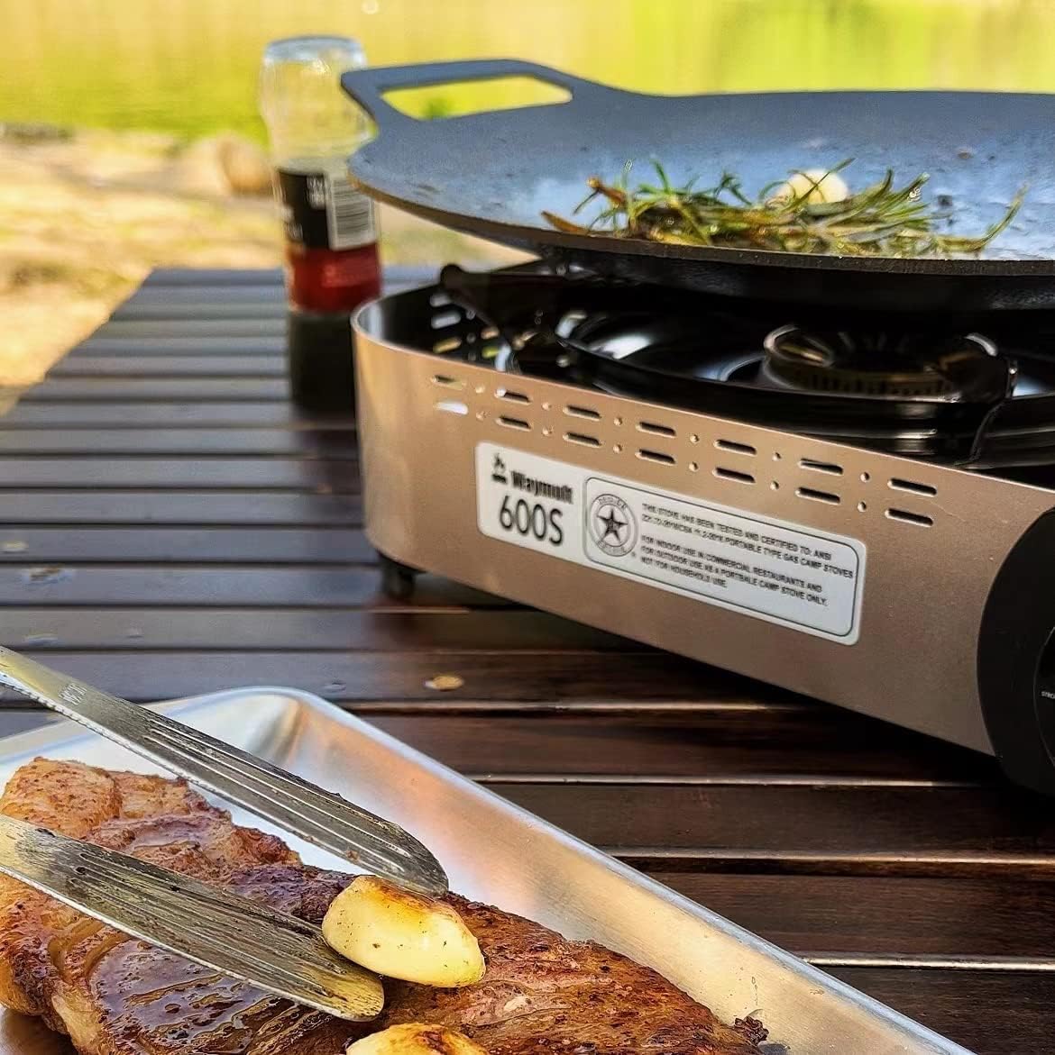 Portable Butane Stove Single Burner with Carrying Case J781993