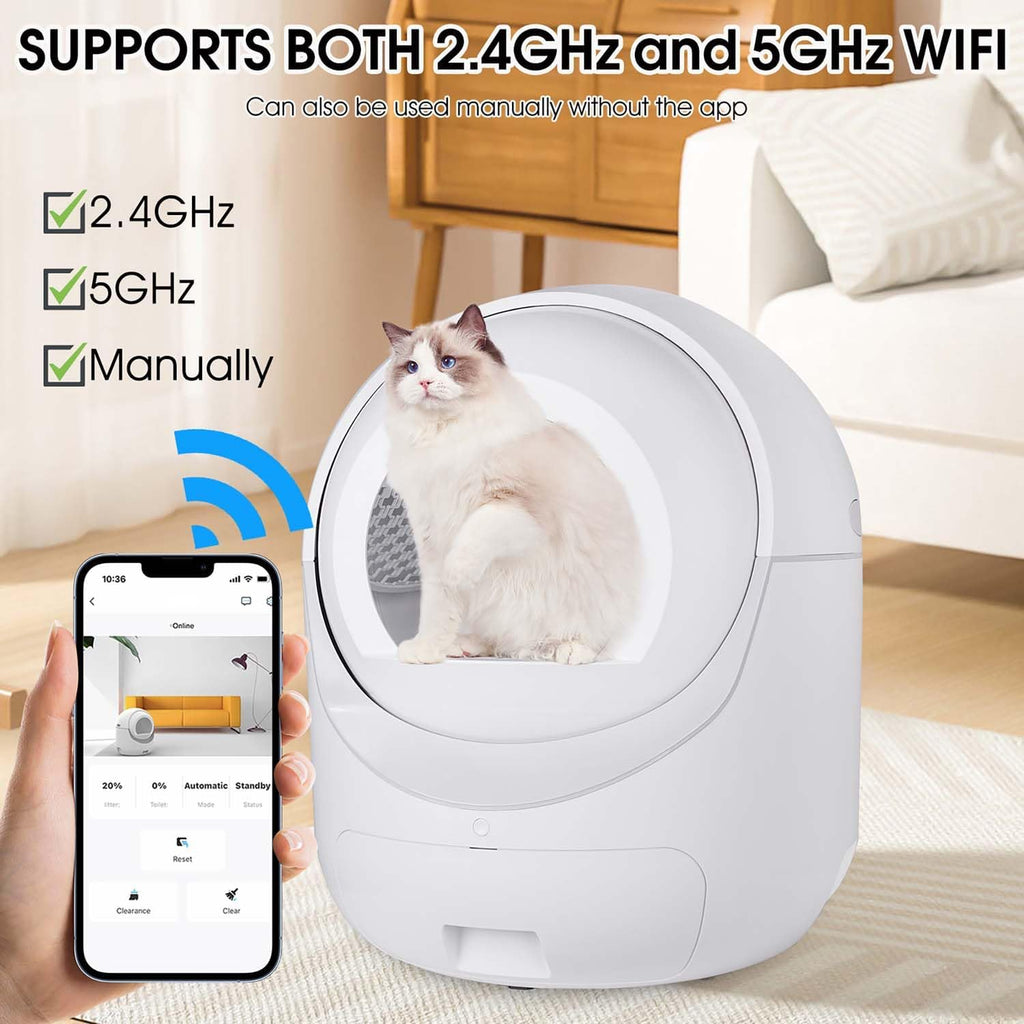 Automatic Self Cleaning Litter Box with Odor Removal and APP Control X806839