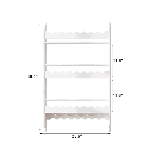 Natural 3-Tier Wall Mounted Kids Bookshelf W3061