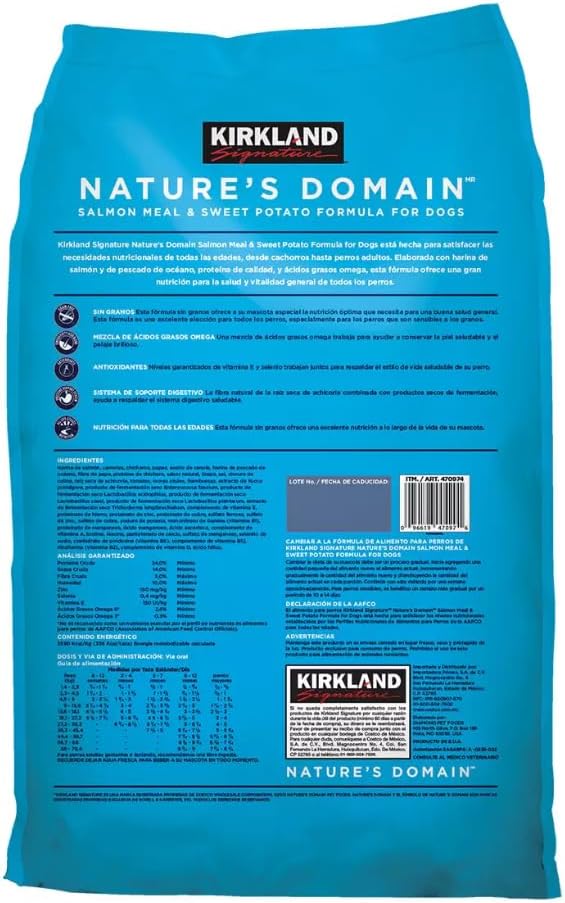 Grain-Free Salmon Meal & Sweet Potato Formula for Dogs, 35 LB Q620155