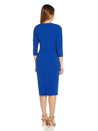 Knit Crepe Tie Waist Sheath S372707