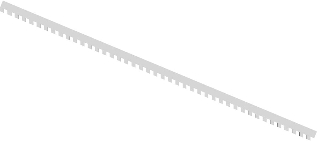 White PVC Dentil Trim H3030