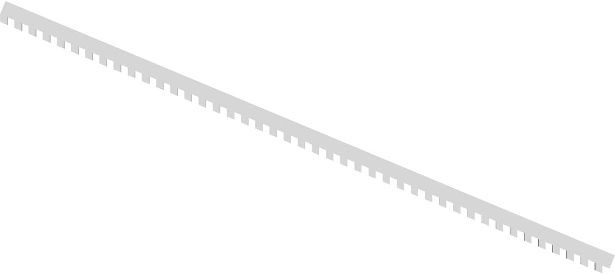 White PVC Dentil Trim H3030