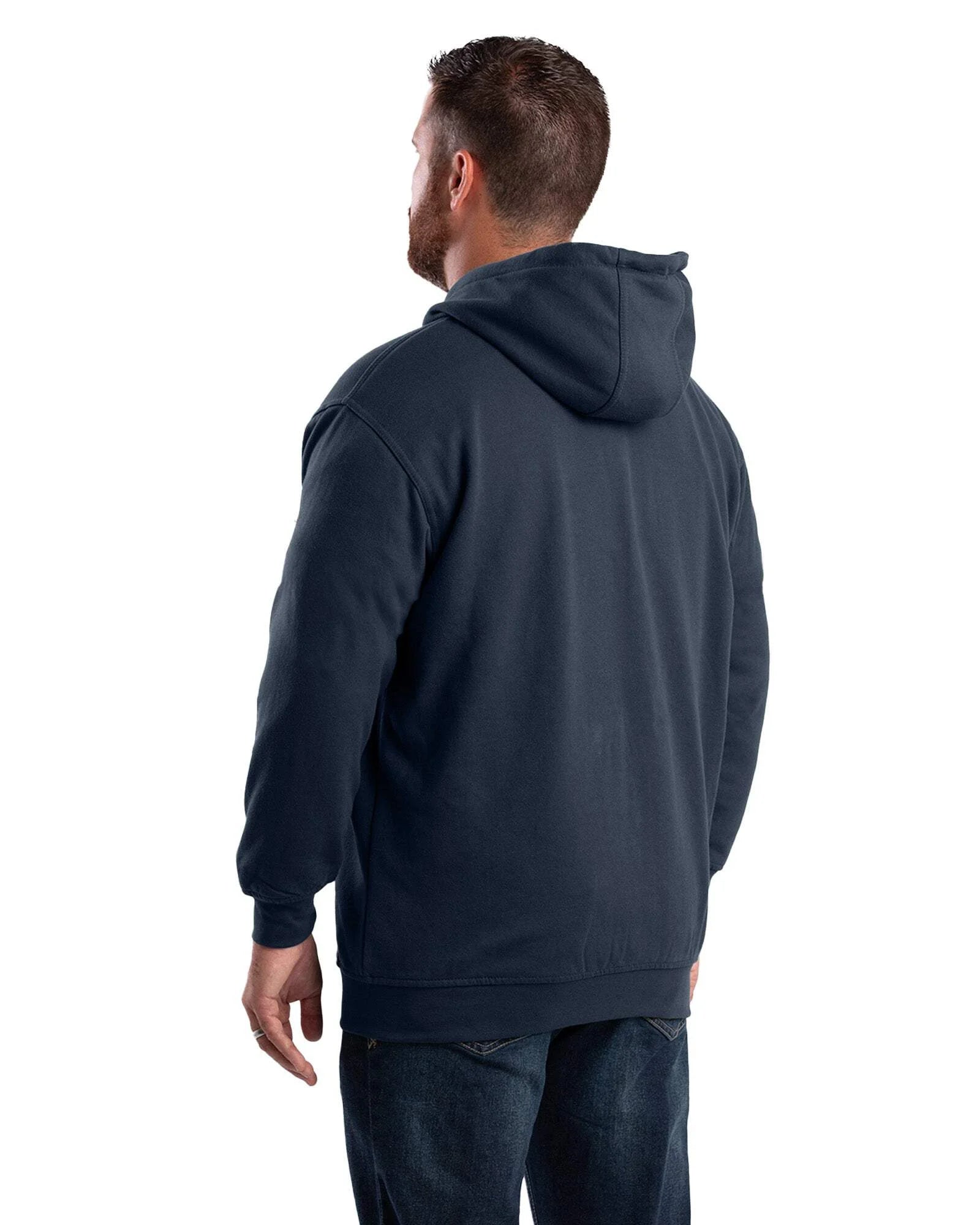 Thermal-Lined Full-Zip Hooded Sweatshirt P5268