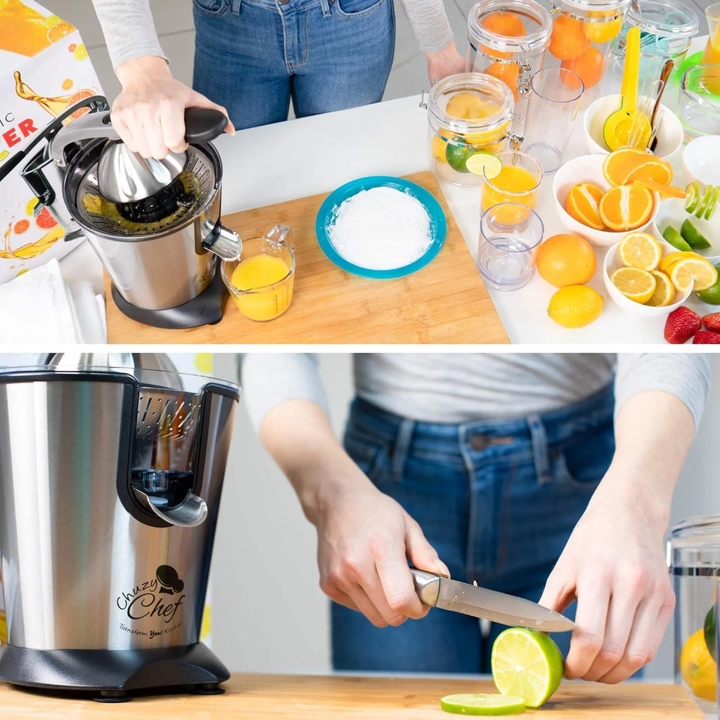 Stainless Steel Electric Citrus Juicer with Anti-Drip Citrus Press A70117