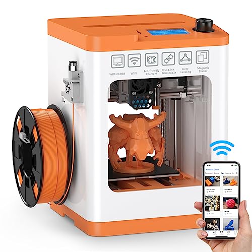 Mini 3D Printer, FDM 3D Printer, Fully Assembled Auto Leveling, Resume Printing, Removable Flexible Magnetic Build Plate Z794734
