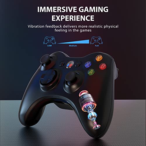 Black Wireless Controller for Xbox 360 S478