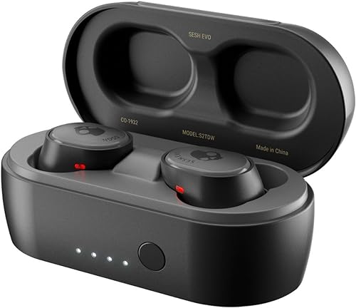 True Black True Wireless Earbuds with Charging Case H474