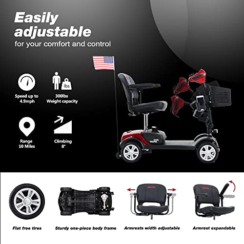 Red Electric Mobility Scooter W8576