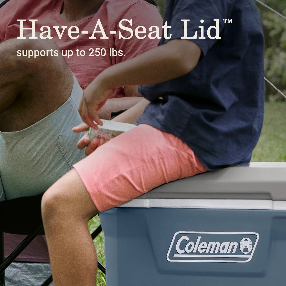 60QT Hard Chest Wheeled Cooler, Lakeside Blue Q4608