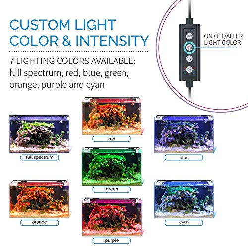 Advanced LED Aquarium Light with Timer, Full Spectrum Fish Tank Light for 24-30 in Planted Tank K172