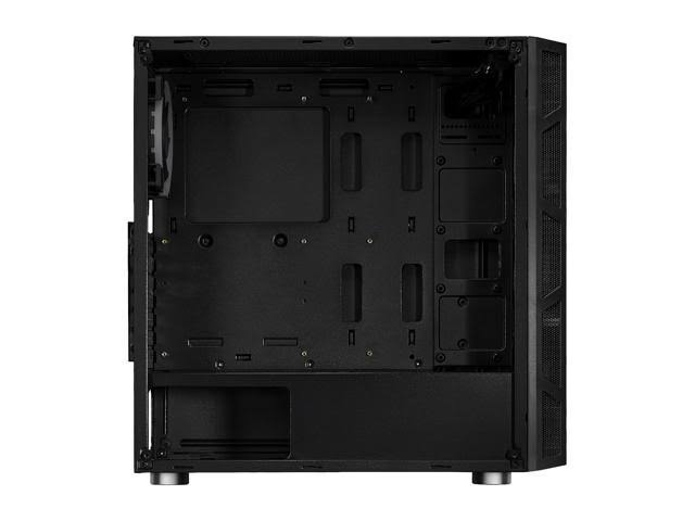 ATX Mid Tower PC Computer Case with Dual Ring Blue LED Fans R94402