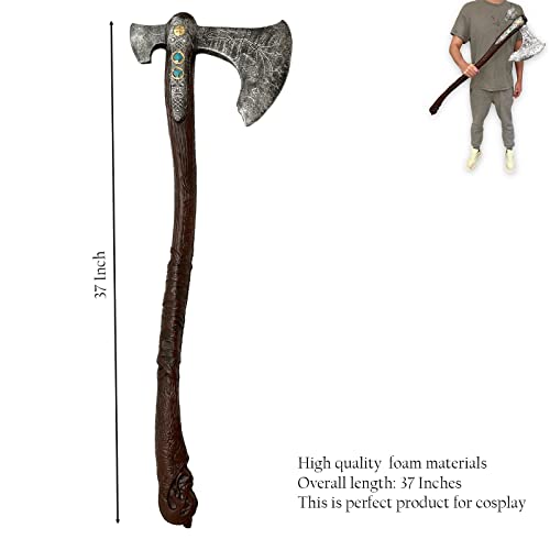 Fantasy God Viking Foam War Axe Sword Prop 1:1 Replica G532