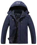 Men's Waterproof Ski Jacket Winter Snow Coat Hooded Raincoat J305