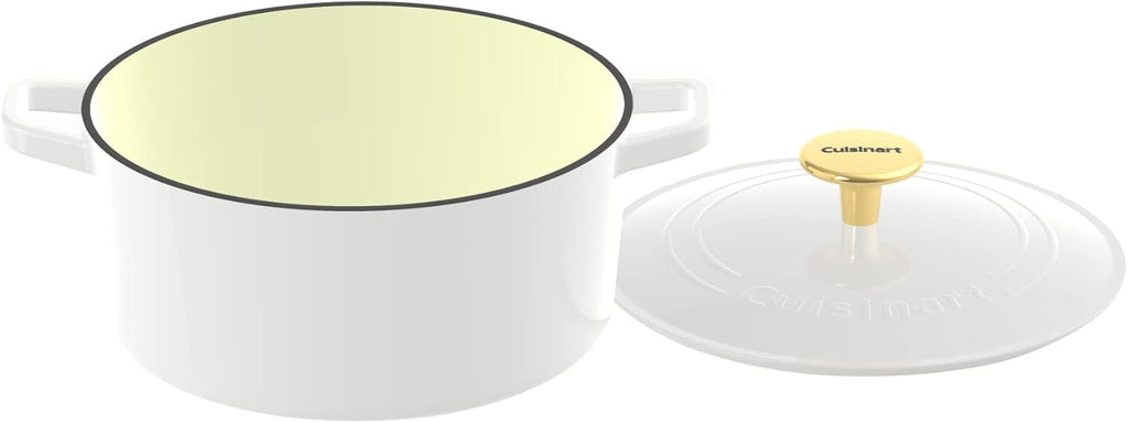Enameled Cast Iron 7-Quart Round Covered Casserole O608
