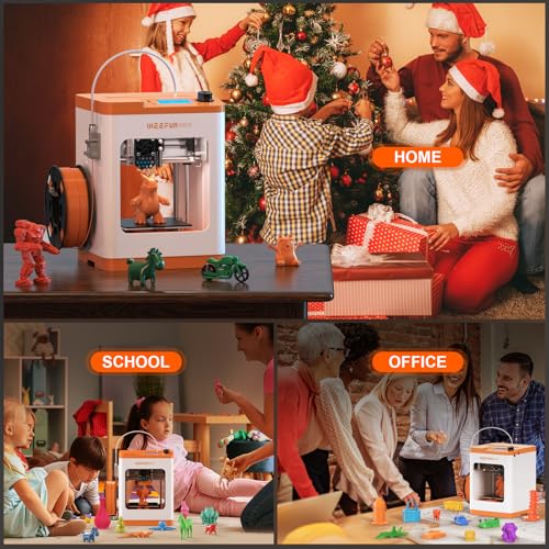 Mini 3D Printer, FDM 3D Printer, Fully Assembled Auto Leveling, Resume Printing, Removable Flexible Magnetic Build Plate Z794734