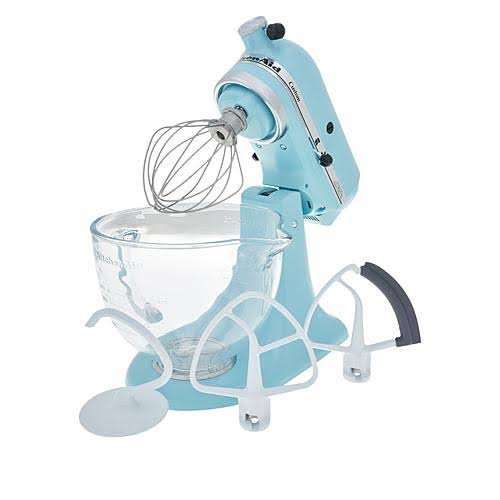 5-qt Tilt-Head Stand Mixer with Glass Bowl, Contour Silver X7596