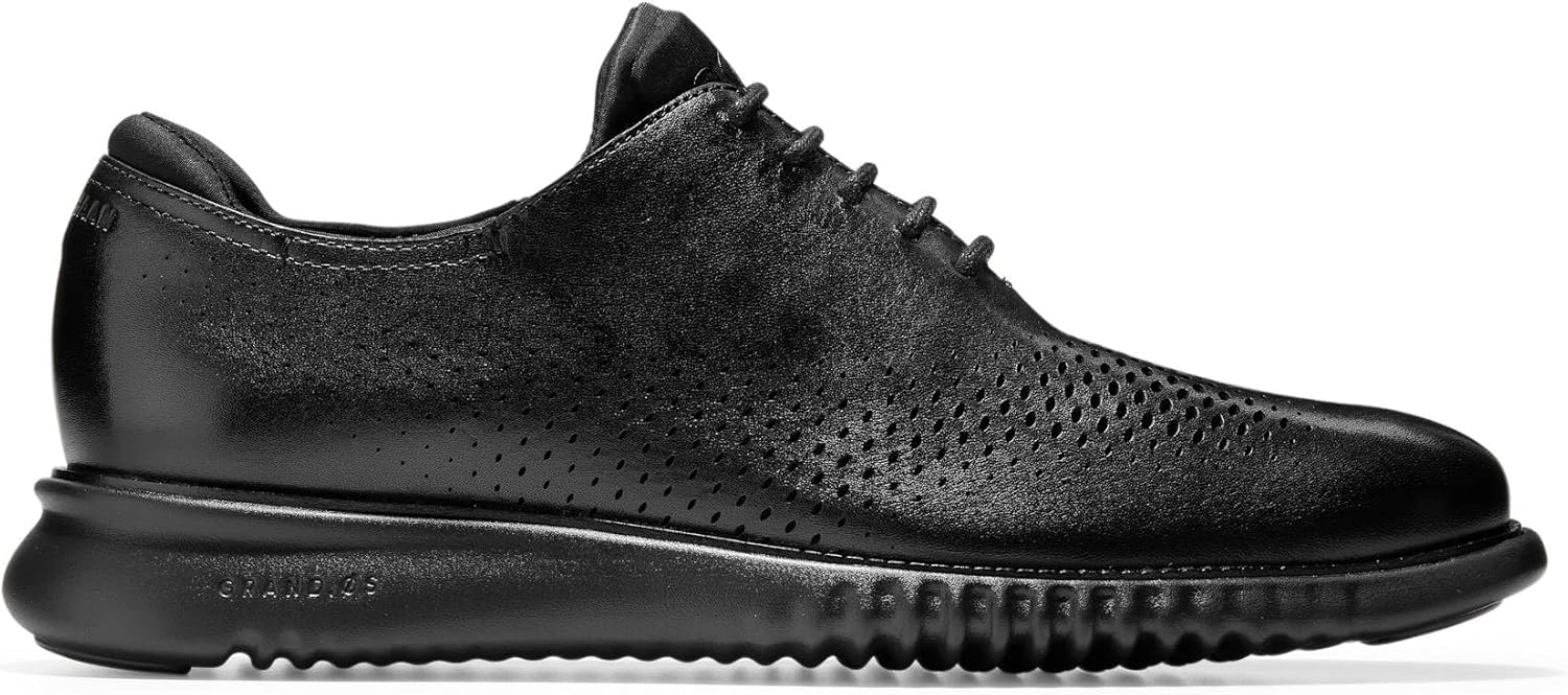 Black Leather Wingtip Oxford B77359