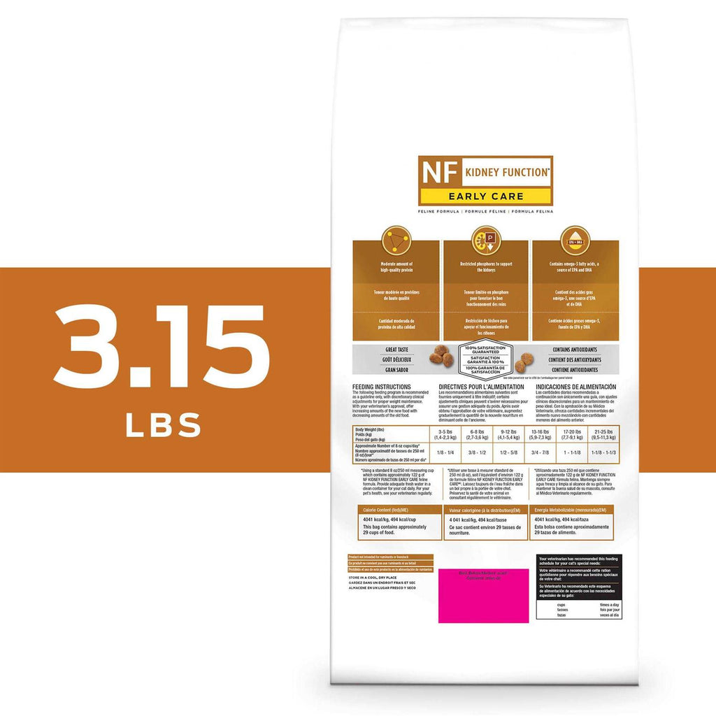 Purina Pro Plan Veterinary Diets NF Kidney Function Early Care Feline Formula Adult Dry Cat Food W847847