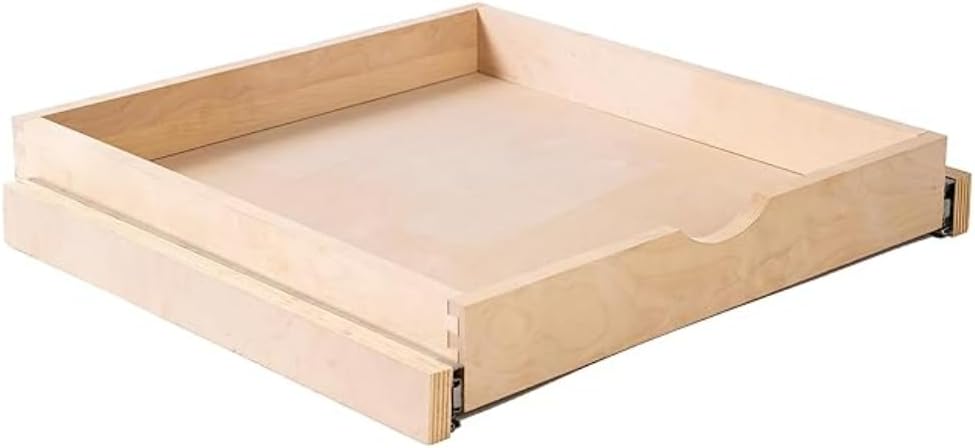 33W x 4H inch Antique White Roll Out Tray F815154