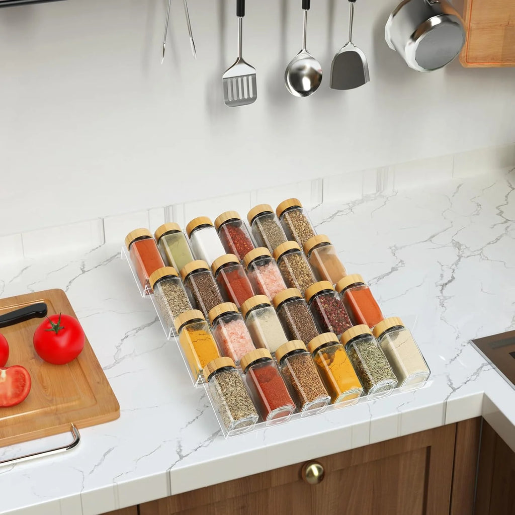 Acrylic 4 Tier Spice Drawer Organizer Rack M559858