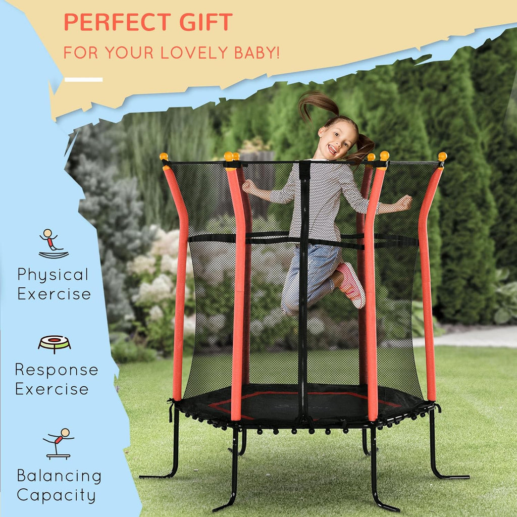 Toddler Trampoline With Safety Enclosure G9304