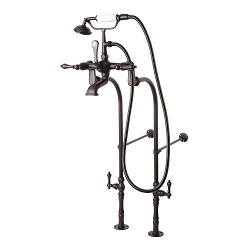 Vintage Tub Filler Combo with Lever Handle, Polished Chrome D44512