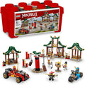 Creative Ninja Brick Box 71787, Toy Storage, Bricks to Build Dojo, Ninja Car, Motorbike, 6 Minifigures P461404