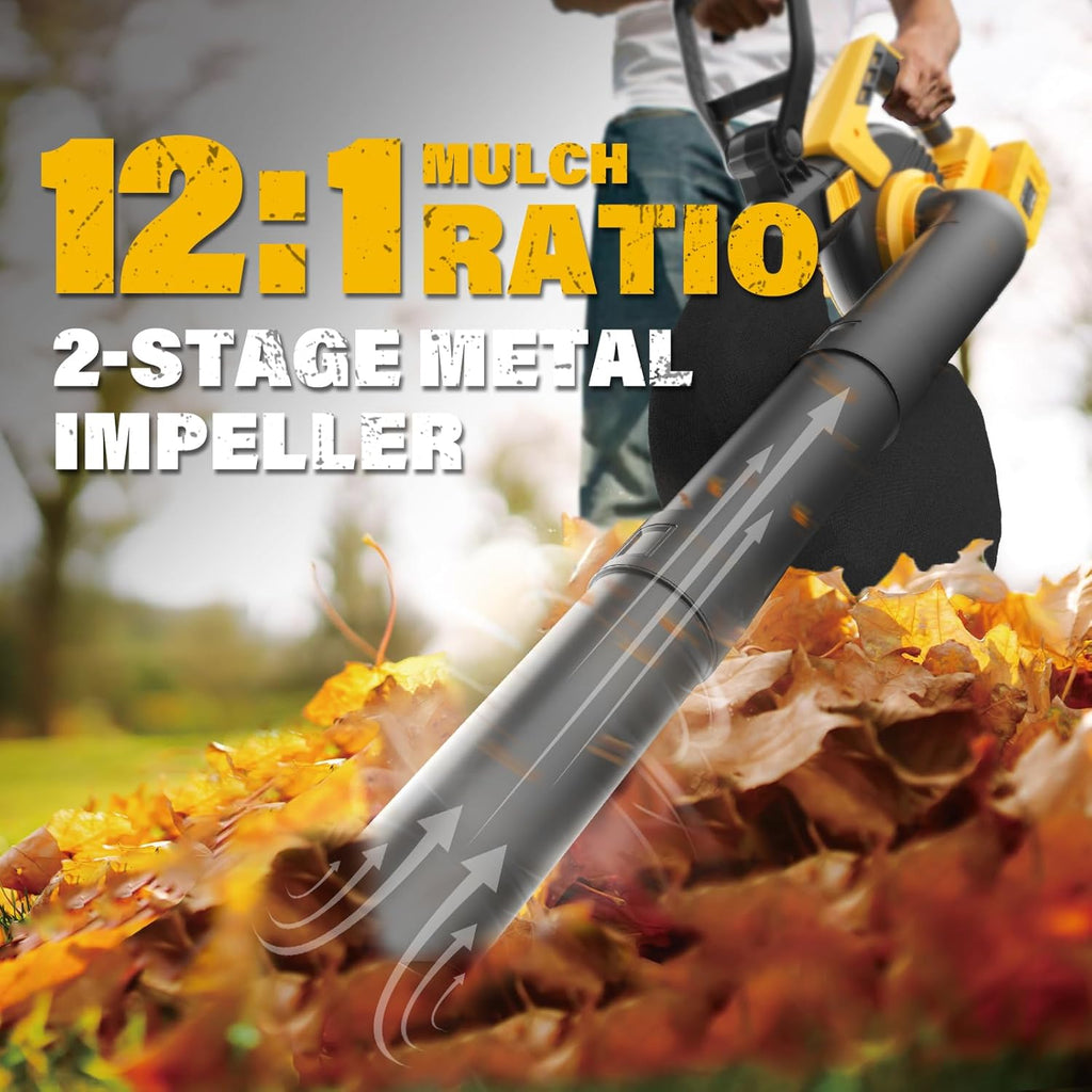 40V 330CFM Cordless Leaf Blower & Vacuum with 2x4.0Ah Battery & Charger S3009