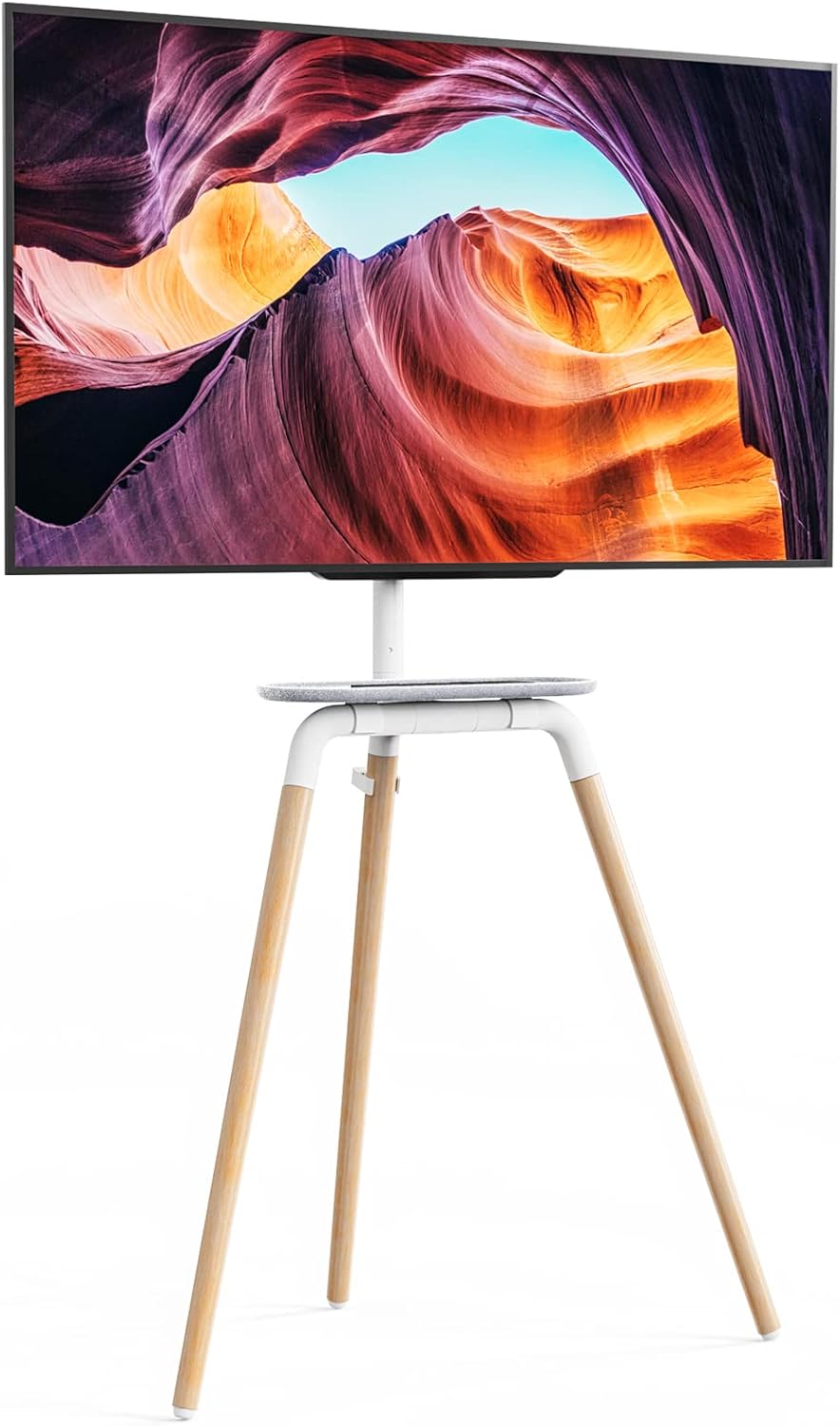 White Tripod TV Floor Stand for 45 to 65 Inch LED LCD Screen S35282
