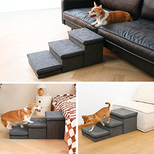 2-Tier Adjustable Pet Steps for Small Medium Dogs V55913
