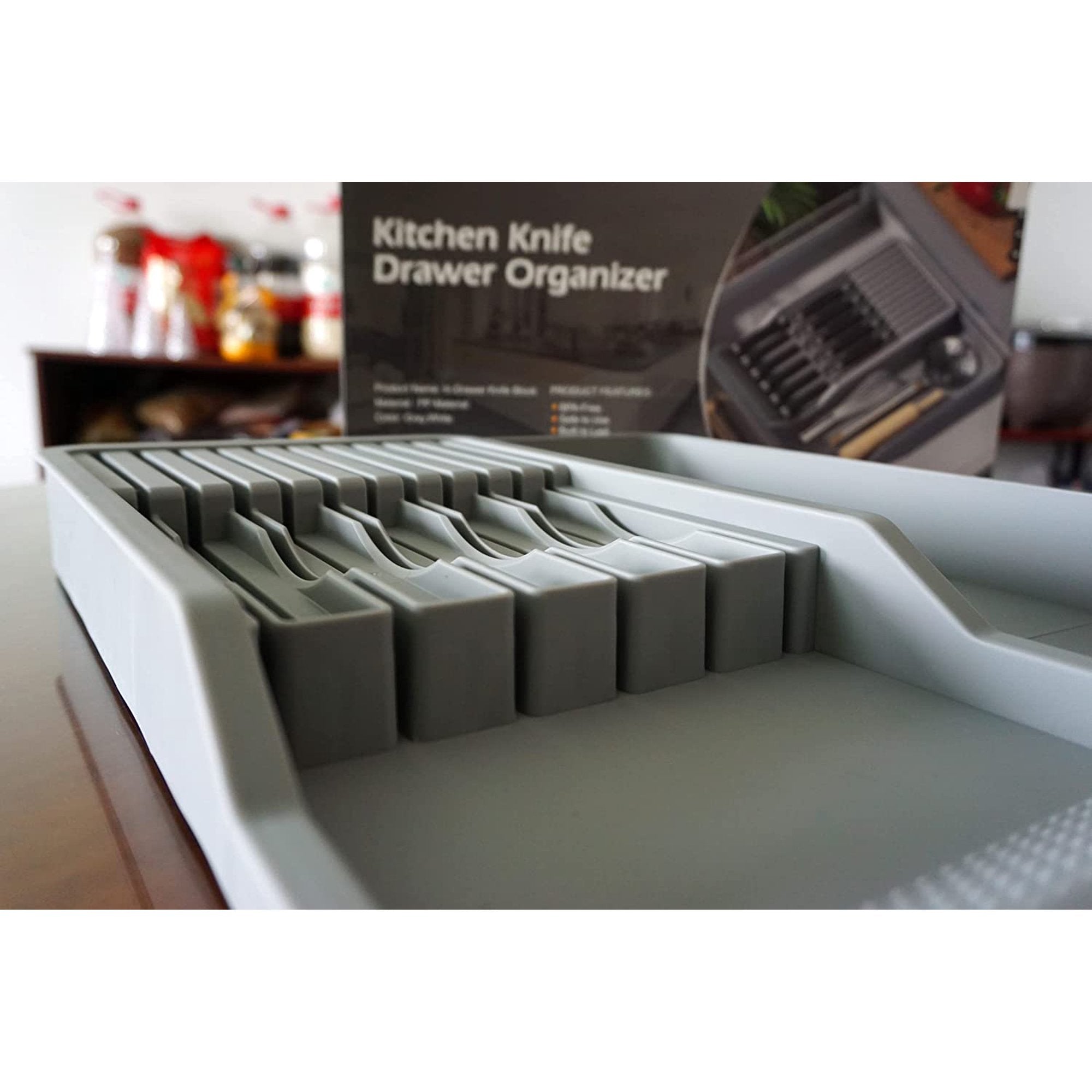 Plastic In Drawer Knife Block Holder for 11 Knives A2069